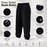 Signature Fit Sweat Pant - Premium Brushed Fleece Straight-Leg Lounge Pants