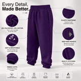 Signature Fit Sweat Pant - Premium Brushed Fleece Straight-Leg Lounge Pants