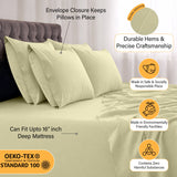 Premium 6-Piece Deep Pocket Bed Sheets Set