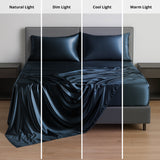 Silky Soft 4-Piece Satin Sheet Set | Deep Pocket | Wrinkle-Free Easy Care Bedding