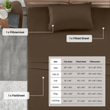 4-Piece Deep Pocket Bed Sheets Set – Ultra Soft & All-Season Comfort