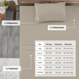 4-Piece Deep Pocket Bed Sheets Set – Ultra Soft & All-Season Comfort