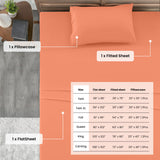 4-Piece Deep Pocket Bed Sheets Set – Ultra Soft & All-Season Comfort