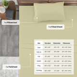 4-Piece Deep Pocket Bed Sheets Set – Ultra Soft & All-Season Comfort
