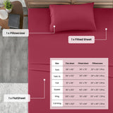 4-Piece Deep Pocket Bed Sheets Set – Ultra Soft & All-Season Comfort