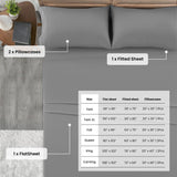 4-Piece Deep Pocket Bed Sheets Set – Ultra Soft & All-Season Comfort