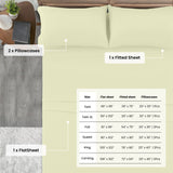 4-Piece Deep Pocket Bed Sheets Set – Ultra Soft & All-Season Comfort