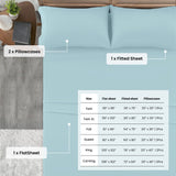 4-Piece Deep Pocket Bed Sheets Set – Ultra Soft & All-Season Comfort