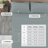 4-Piece Deep Pocket Bed Sheets Set – Ultra Soft & All-Season Comfort