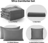 5-Piece Reversible Comforter Set