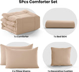 5-Piece Reversible Comforter Set