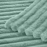Striped Fleece Blanket | Cozy Textured Throw | Soft & Warm – Multiple Sizes
