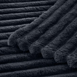 Striped Fleece Blanket | Cozy Textured Throw | Soft & Warm – Multiple Sizes