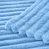 Striped Fleece Blanket | Cozy Textured Throw | Soft & Warm – Multiple Sizes