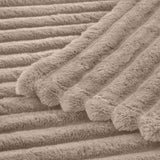 Striped Fleece Blanket | Cozy Textured Throw | Soft & Warm – Multiple Sizes