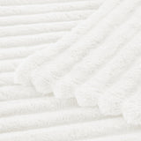 Striped Fleece Blanket | Cozy Textured Throw | Soft & Warm – Multiple Sizes