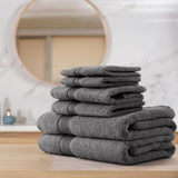 6 Pack Bath Towel Set 100% Cotton Bathroom Towel Set