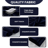 Set of 2 Thermal Blackout Curtains for Bedroom and Living Room