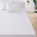 Quilted Fitted Fully Cover Mattress Topper - Fitted mattress cover