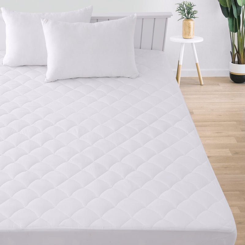 Quilted Fitted Fully Cover Mattress Topper - Fitted mattress cover