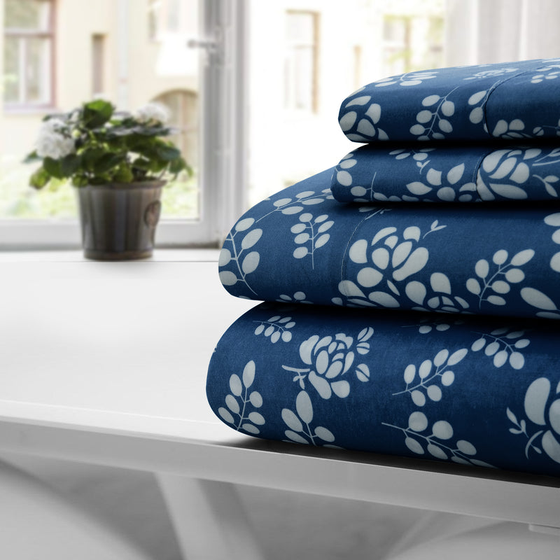 4 piece sheet set | Navy Blue