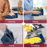 100% Cotton Kitchen Towels (Set of 6) | Terry Cloth | 16x26 inches