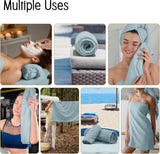 6 Pack Bath Towel Set 100% Cotton Bathroom Towel Set