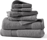 6 Pack Bath Towel Set 100% Cotton Bathroom Towel Set
