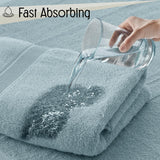 6 Pack Bath Towel Set 100% Cotton Bathroom Towel Set