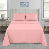 Baby Pink 6-Piece Deep Pocket Bed Sheet Set – Lux Decor