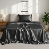 Silky Soft 4-Piece Satin Sheet Set | Deep Pocket | Wrinkle-Free Easy Care Bedding