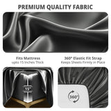 Silky Soft 4-Piece Satin Sheet Set | Deep Pocket | Wrinkle-Free Easy Care Bedding