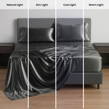 Silky Soft 4-Piece Satin Sheet Set | Deep Pocket | Wrinkle-Free Easy Care Bedding