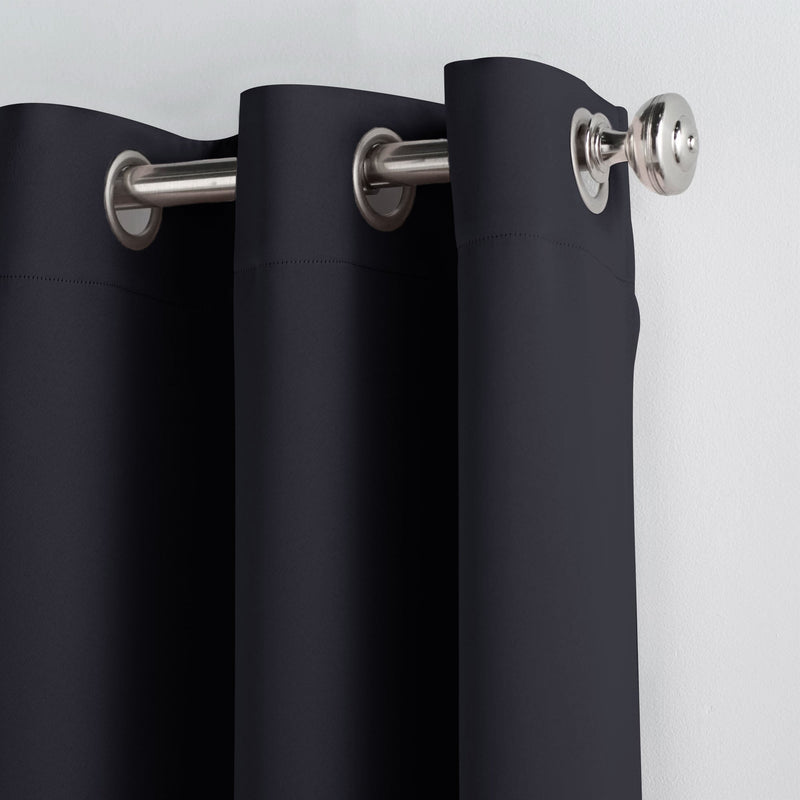 Set of 2 Thermal Blackout Curtains for Bedroom and Living Room