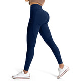 Blue Women’s High-Waist Seamless Sports Leggings – Lux Decor