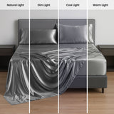 Silky Soft 4-Piece Satin Sheet Set | Deep Pocket | Wrinkle-Free Easy Care Bedding
