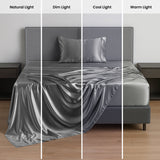 Silky Soft 4-Piece Satin Sheet Set | Deep Pocket | Wrinkle-Free Easy Care Bedding