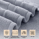 6 Pack Bath Towel Set 100% Cotton Bathroom Towel Set