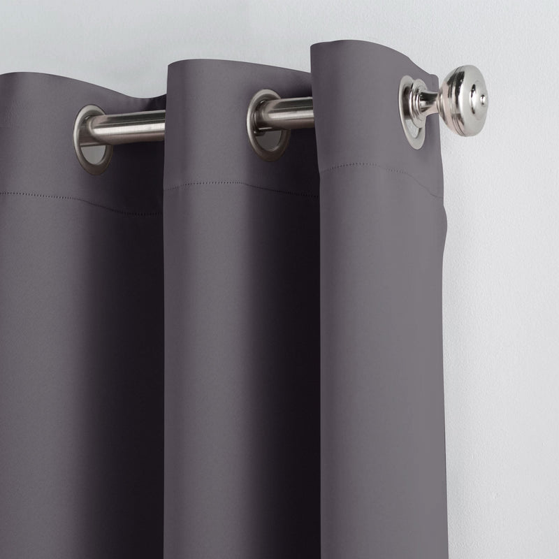 Set of 2 Thermal Blackout Curtains for Bedroom and Living Room