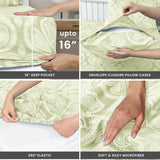4-Piece Paisley Design Bed Sheet Set | Deep Pocket | Flat, Fitted & Pillowcases