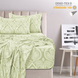 4-Piece Paisley Design Bed Sheet Set | Deep Pocket | Flat, Fitted & Pillowcases