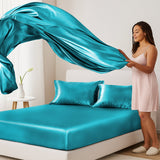 Silky Soft 4-Piece Satin Sheet Set | Deep Pocket | Wrinkle-Free Easy Care Bedding
