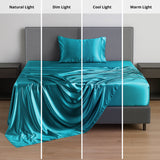 Silky Soft 4-Piece Satin Sheet Set | Deep Pocket | Wrinkle-Free Easy Care Bedding