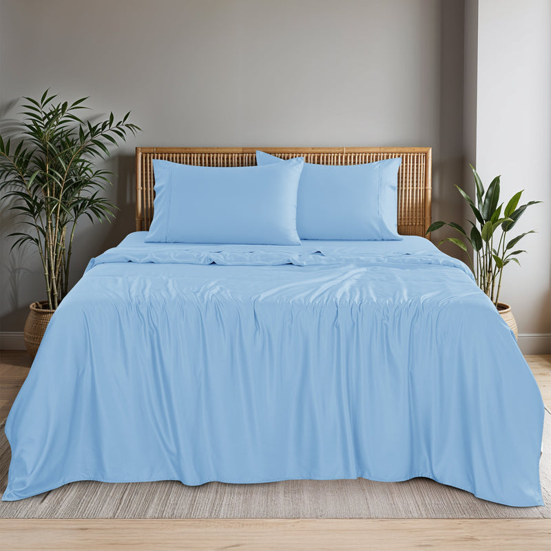 4-Piece 100% Organic Bamboo Viscose Sheet Set