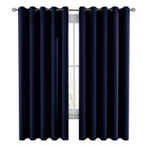 Set of 2 Thermal Blackout Curtains for Bedroom and Living Room