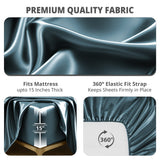 Silky Soft 4-Piece Satin Sheet Set | Deep Pocket | Wrinkle-Free Easy Care Bedding
