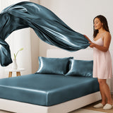 Silky Soft 4-Piece Satin Sheet Set | Deep Pocket | Wrinkle-Free Easy Care Bedding