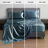 Silky Soft 4-Piece Satin Sheet Set | Deep Pocket | Wrinkle-Free Easy Care Bedding