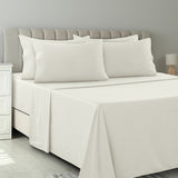 Off White 6-Piece Deep Pocket Bed Sheet Set – Lux Decor