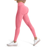 Pink Women’s High-Waist Seamless Sports Leggings – Lux Decor